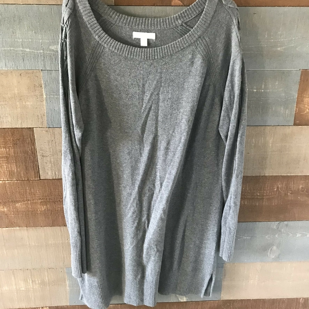 Lauren Conrad Gray Sweater Dress